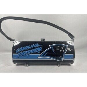 Little Earth NFL Carolina Panthers Road Flair Purse w/ Real Swarovski Crystals